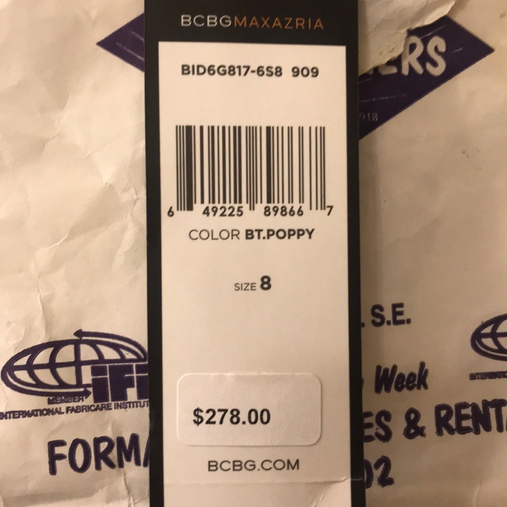 BCBG Red Hi Low Dress - Picture 2 of 8